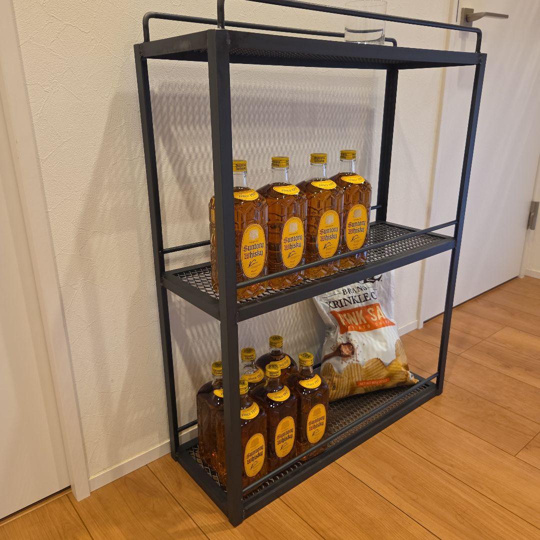 ウイスキーラック ウイスキー棚 アイアンラック スチールラック 多肉