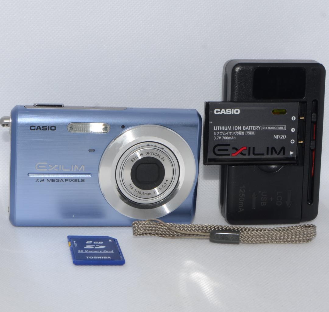 美品】CASIO カシオ EXILIM EX-Z75 ブルー (動作確認済) - メルカリ