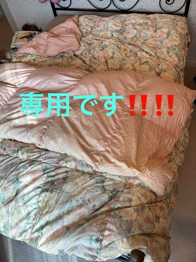 羽毛掛け布団　ダブルsize２枚set‼️(冬用、春用) 楽天市場】【本日クーポン5％引】 冬の皇帝はグース 増量 日本製 W防