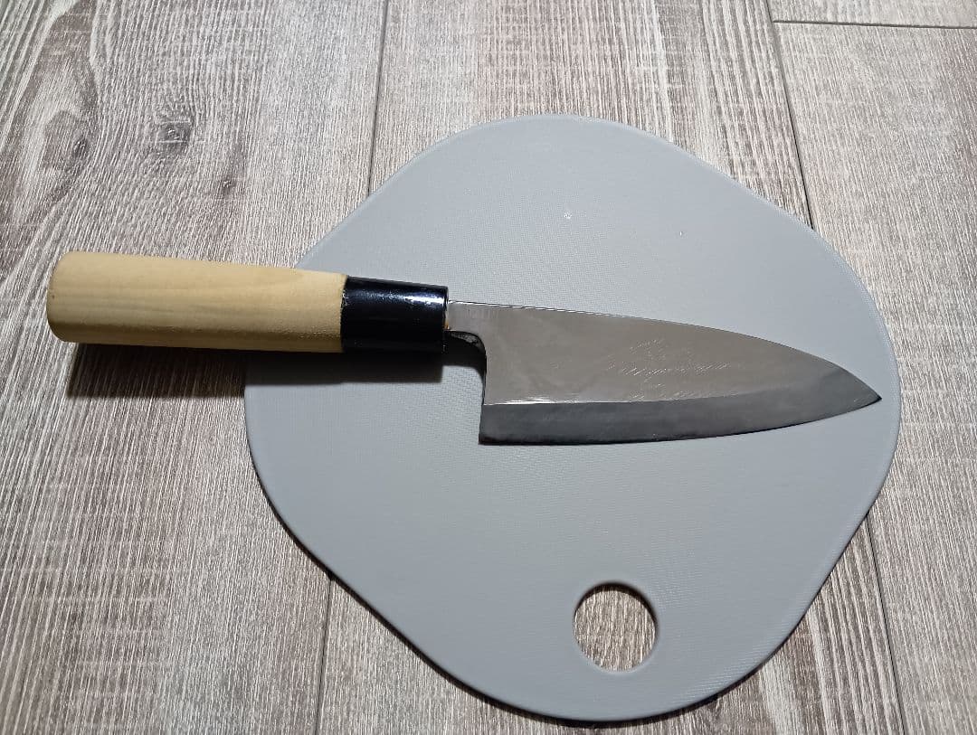 堺一文字光秀 SK4鋼 霞研 出刃包丁 堺一文字光秀 白鋼 鍛 霞研 出刃包丁