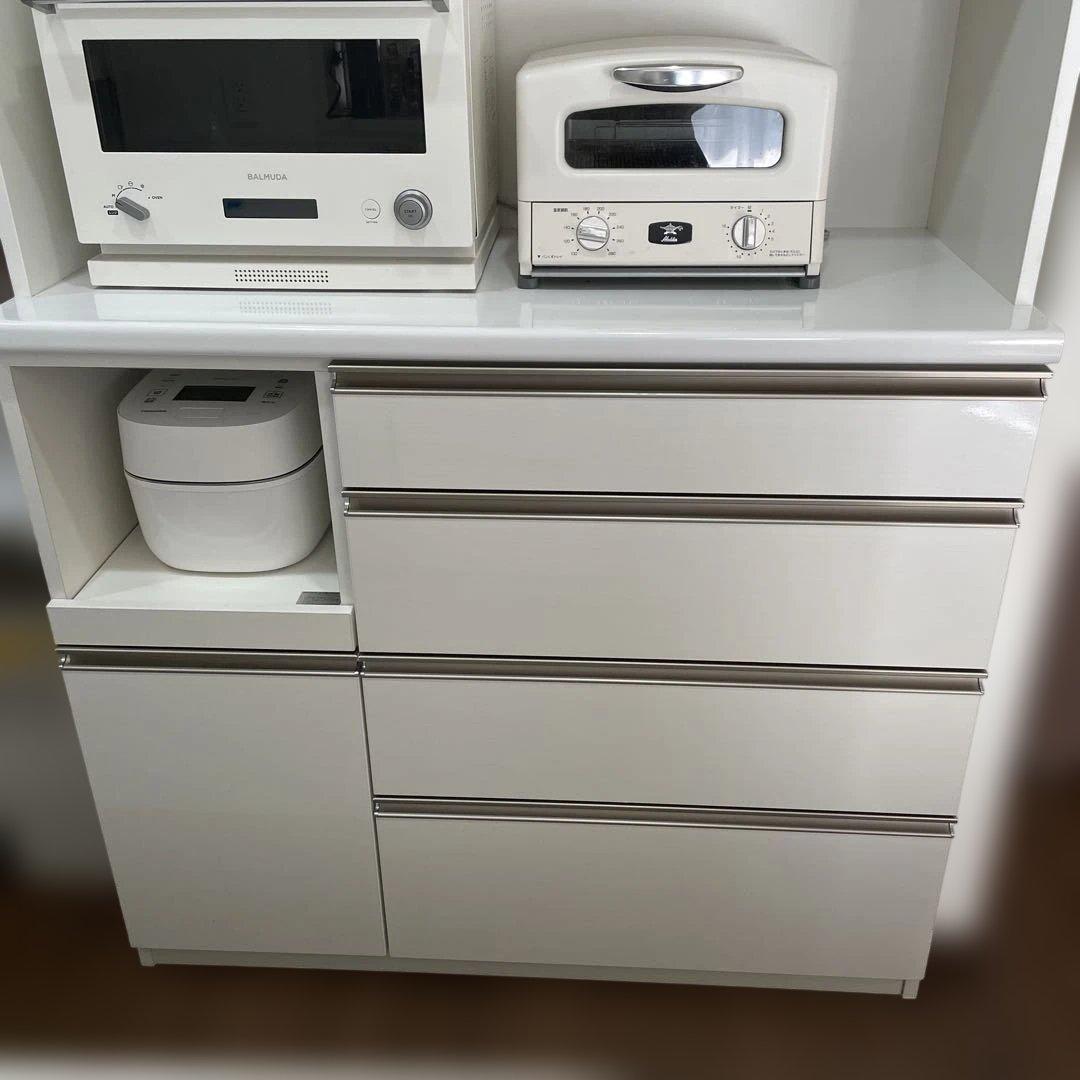 xKonKonx様専用】ニトリ食器棚 ソフトクローズ・ハイカウンター仕様