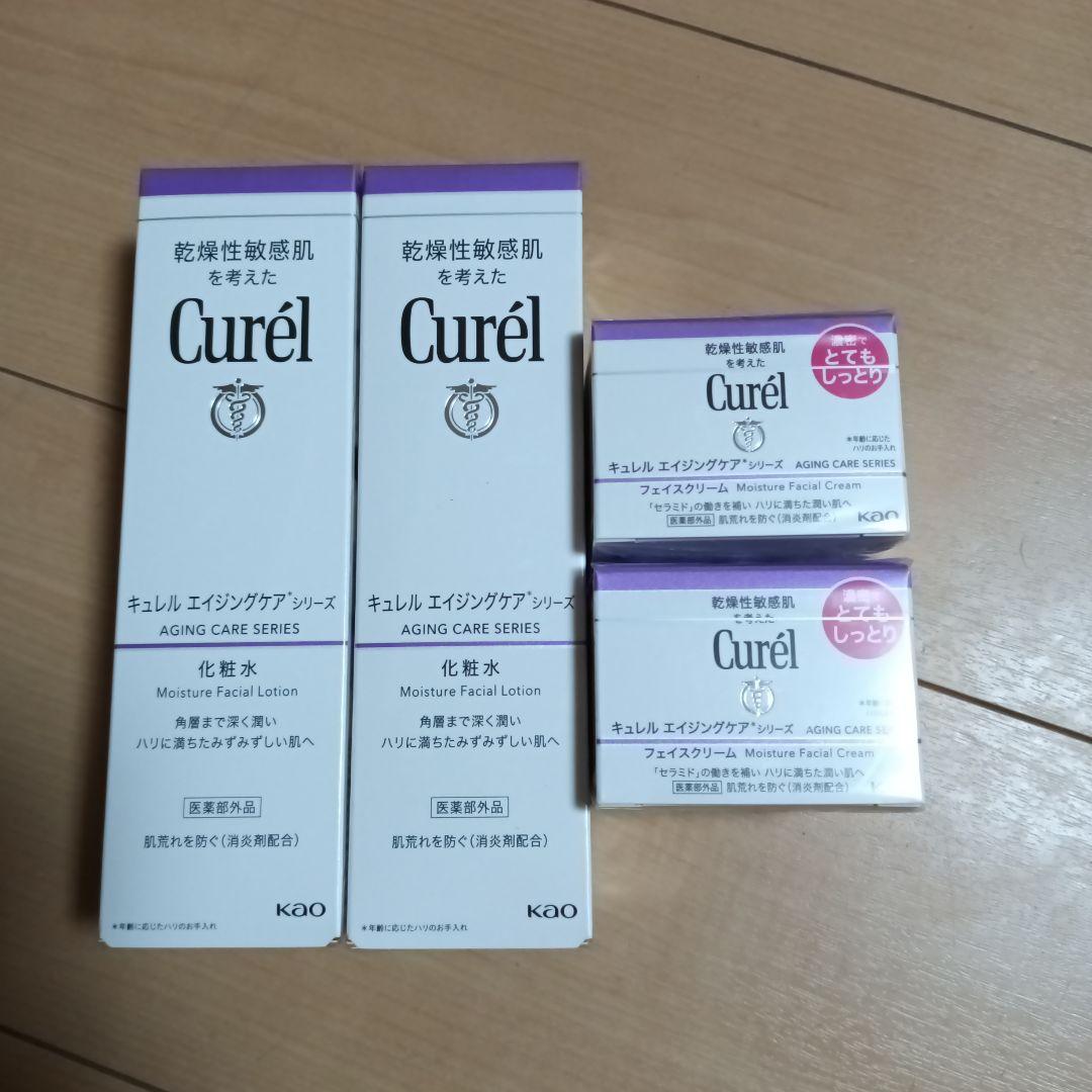 キュレル エイジングケア 化粧水2本、クリーム2個 - メルカリ