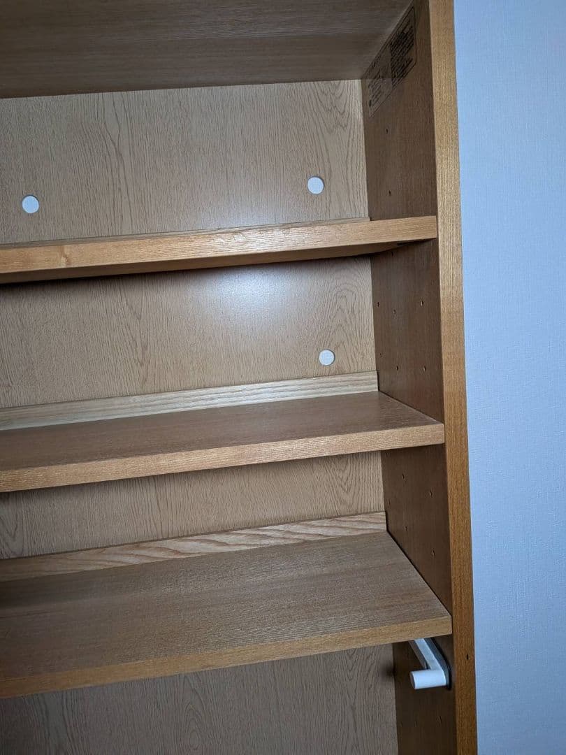 《送料込》無印 木製シェルフミドルタイプ 21 本棚廃盤 木製棚 タモ材