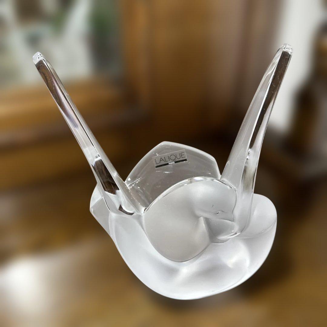 LALIQUE ラリック　花瓶　France 帝国ホテル　鳩　鳥 lalique france crystal bird wreath lamp | eBay