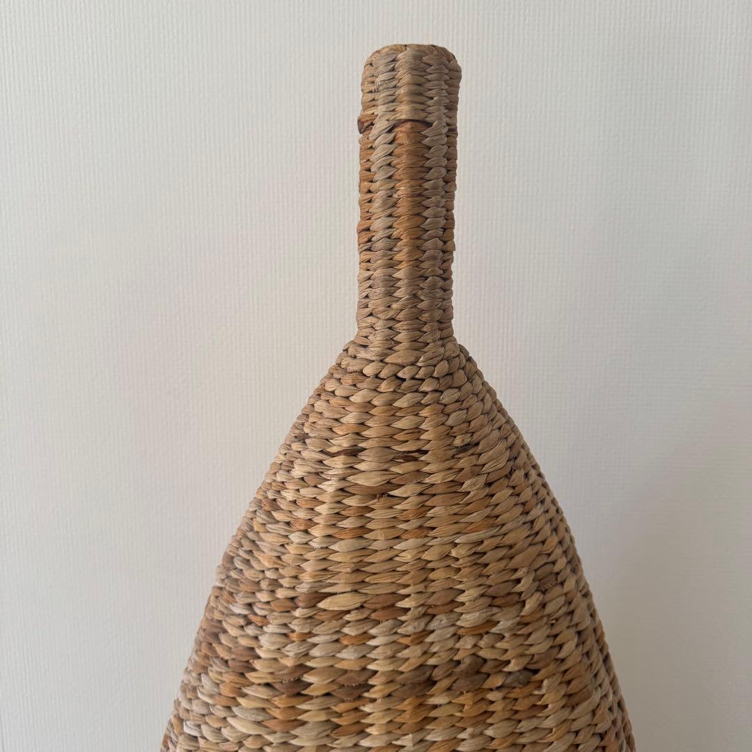 花器 フラワースタンド フロアスタンド 天然素材 円錐形 ナチュラル