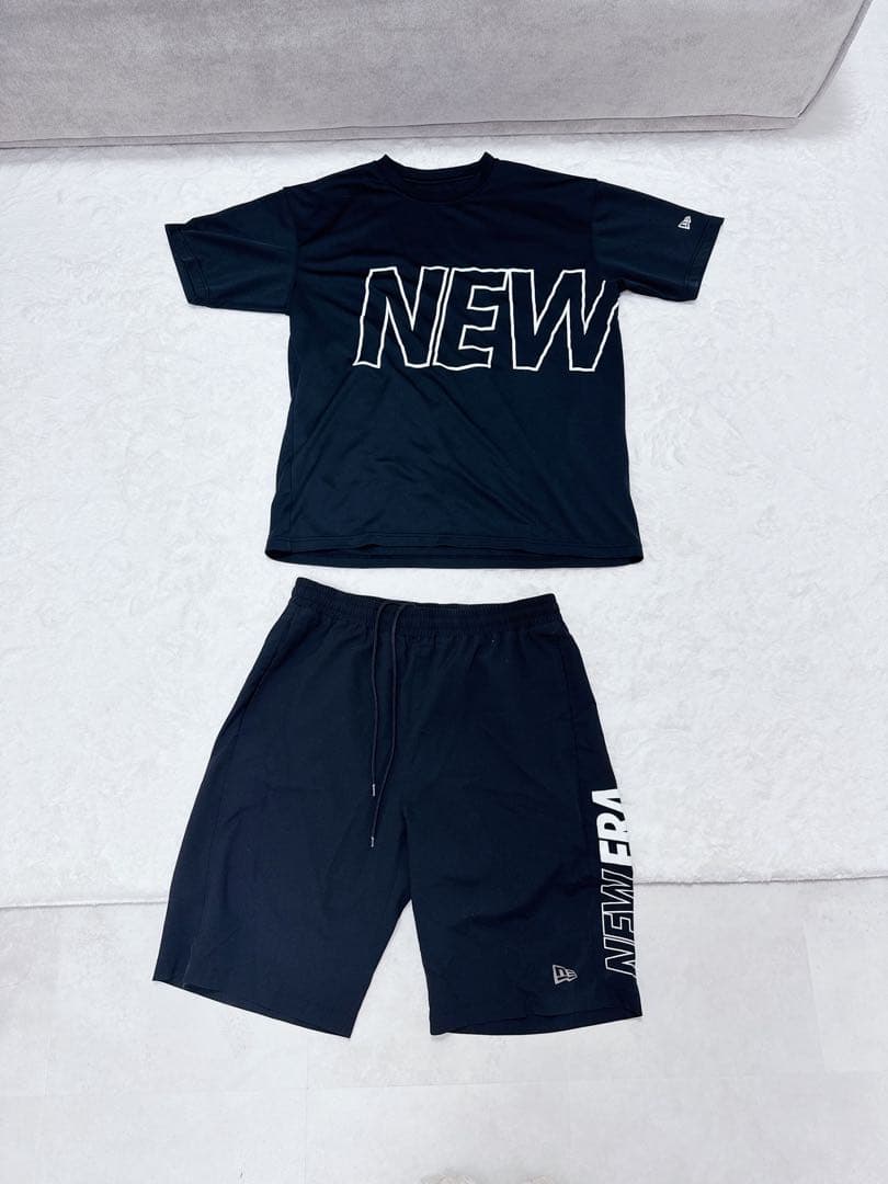 NEW ERA ブラックジャージ上下セット L - メルカリ