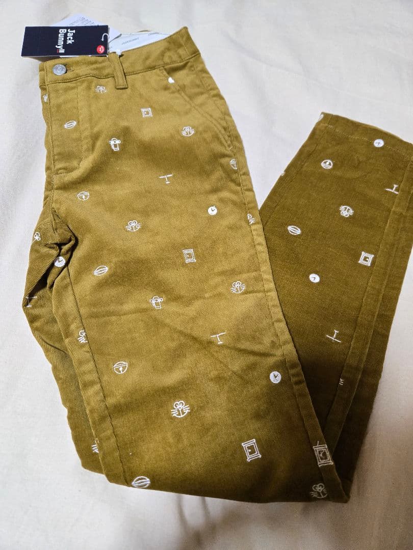 ジャックバニー　ドラえもん　ゴルフウェア　パンツ　ズボン　M　サイズ 1 Jack Bunny!!（ジャックバニー） ジャックバニー×ドラえもん パンツ 白