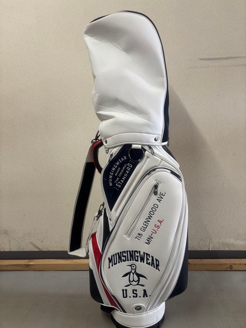 MUNSINGWEAR スタンダードキャディバッグ マンシングウェア MUNSINGWEAR キャディバッグ（9.5型） -デサント