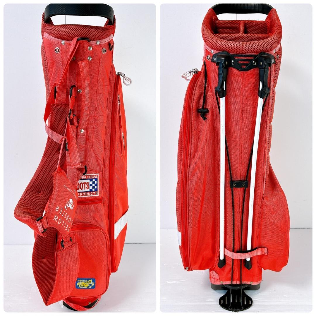 イエローロブスター スタンド式 キャディバッグ 赤／Yellow Lobster