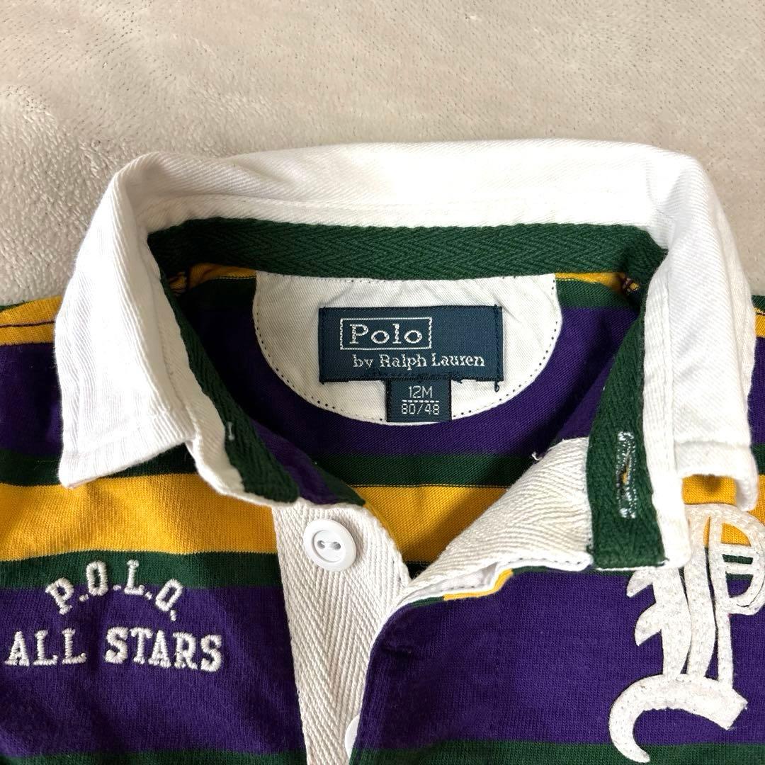 ポロ ラルフローレン ポロシャツ 12M 80cm 長袖シャツ ラガーシャツ