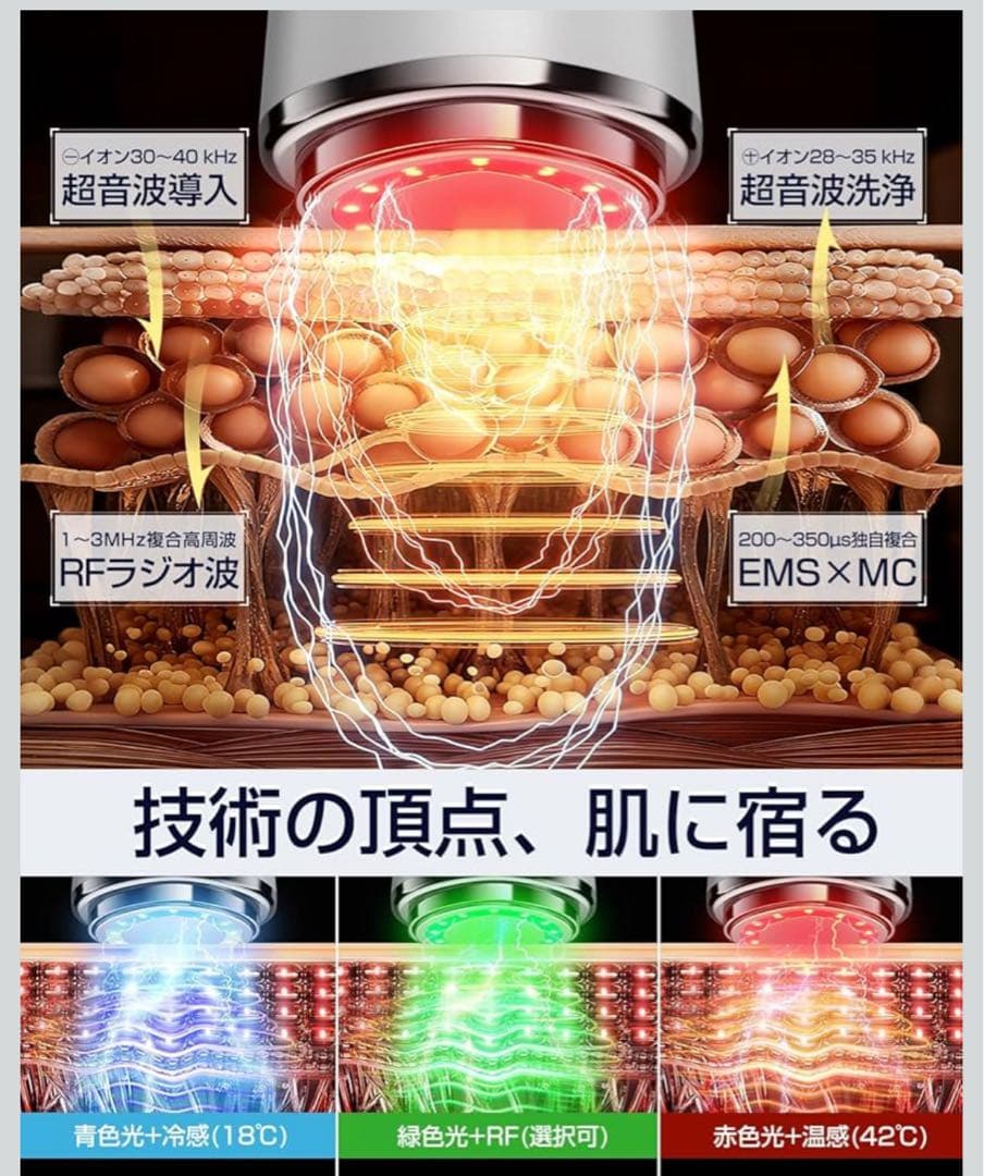 Kluthbit美顔器 高周波 EMS RF MC 1台18役 温冷 新品未使用 - メルカリ