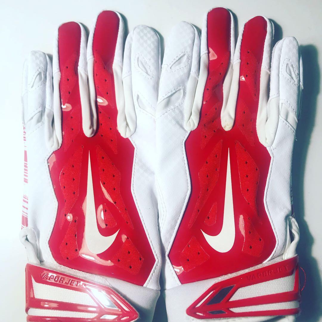 NIKE グローブ アメフト ナイキ グローブ ベイパージェット8.0 ホワイト／ブラック│アメフト