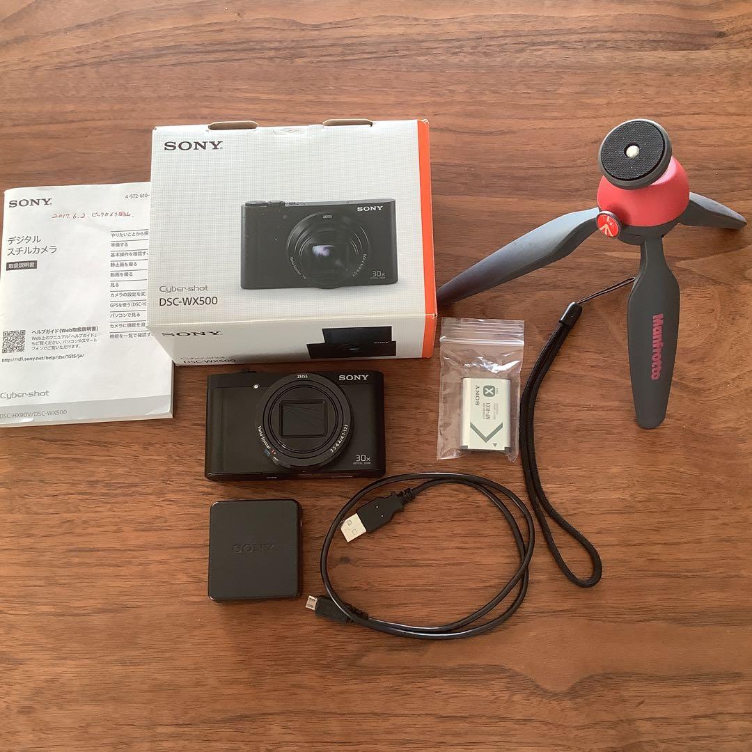 美品　Sony サイバーショットDSC-WX500 三脚・カメラケース付き Amazon | SONY デジタルカメラ DSC-WX500 光学30倍ズーム 1820万画素