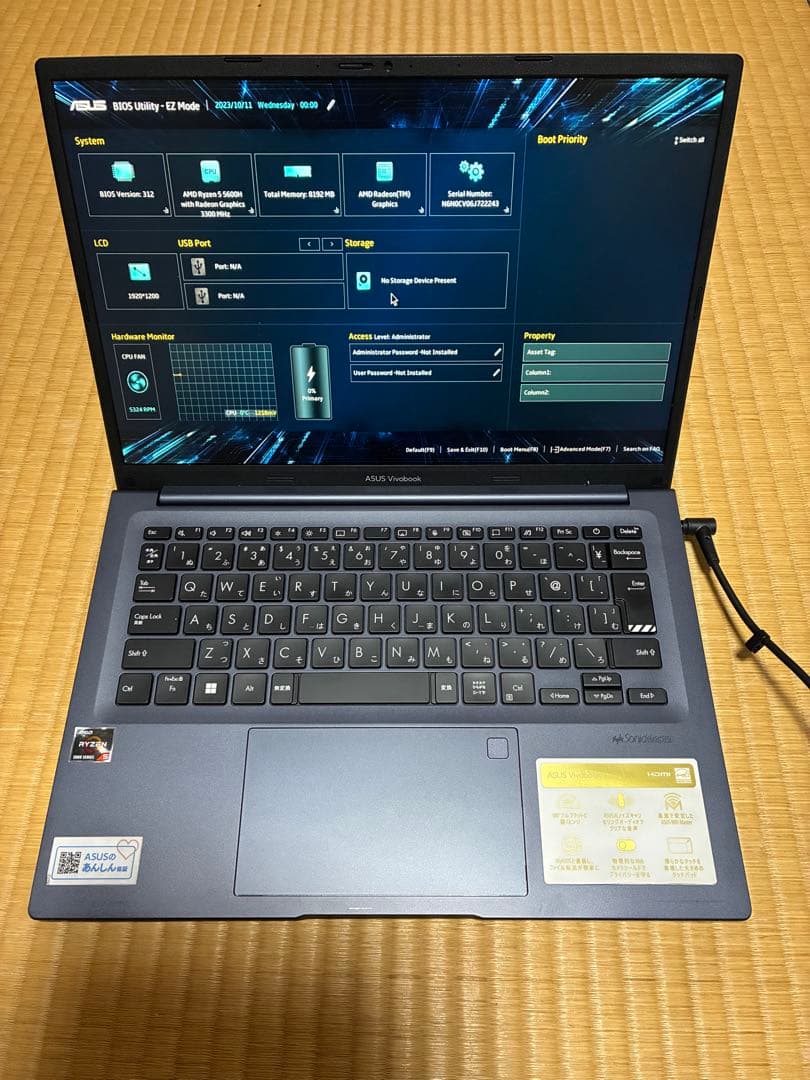 ジャンク！　asus vivobook M1403Q ジャンク品　バッテリー無し ジャンク！ asus vivobook M1403Q ジャンク品 バッテリー無し - メルカリ