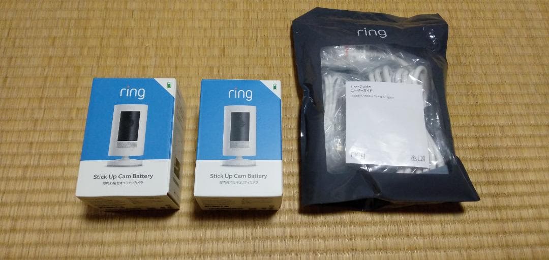 【新品未開封】Ring Stick Up Cam Battery 2個セット Ring Outdoor Cam (Stick Up Cam) 1080p Wireless Security Camera