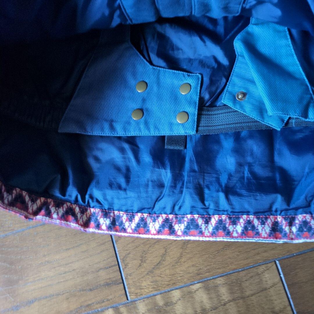 ROXY スノボウェア 上下セット デニム風 重ね着風 総柄 幾何学 - メルカリ