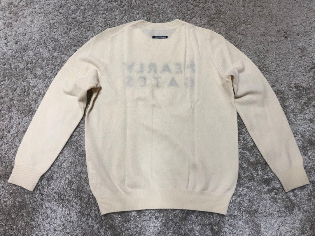 PEARLY GATES・パーリーゲイツ⚫︎カシミヤ100%ニットセーター白1