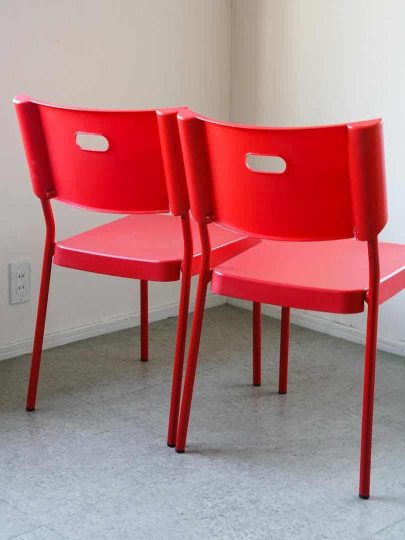 00's OLD IKEA 廃盤 \"HERMAN\" チェア 2脚 ポストモダン