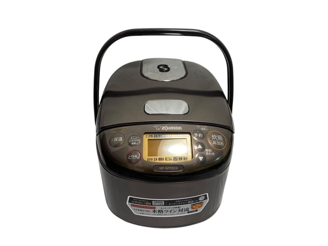 象印 NP-GP05E9 炊飯器 3合 黒　2022年製 象印 NP-GP05E9-XT IH炊飯ジャー(3合炊き) e angle select ステンレス