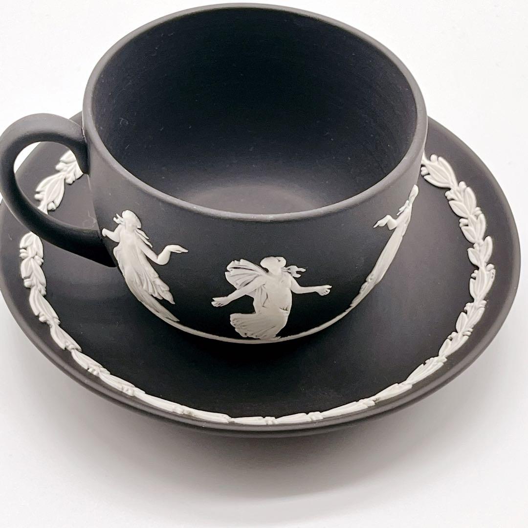 高級レアブラック✨ ウェッジウッド ジャスパー カップ＆ソーサー