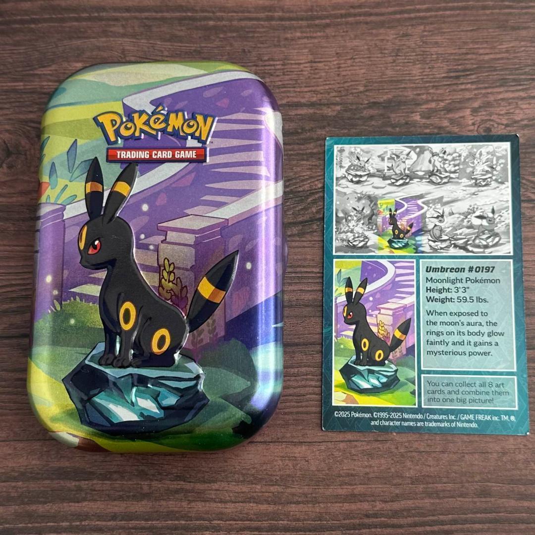 海外限定】ブラッキー ポケモン mini tin 缶 ダメカンケース ブイズ