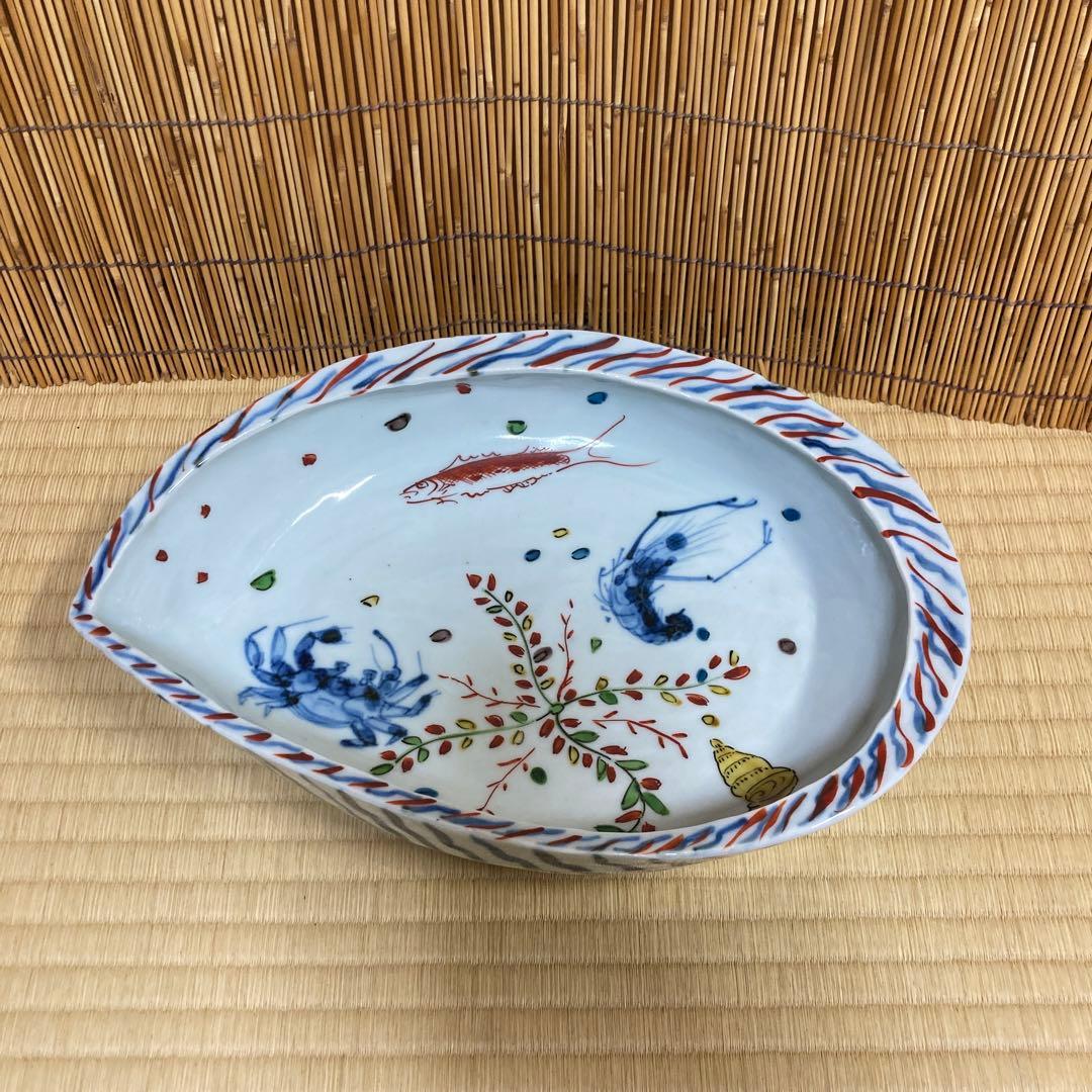 魯山人　鮑型写し