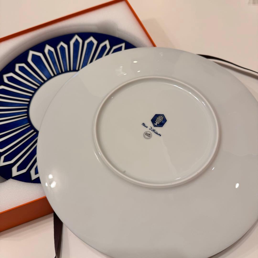 新品未使用】HERMES ブルーダイユール ディナープレート 2枚セット