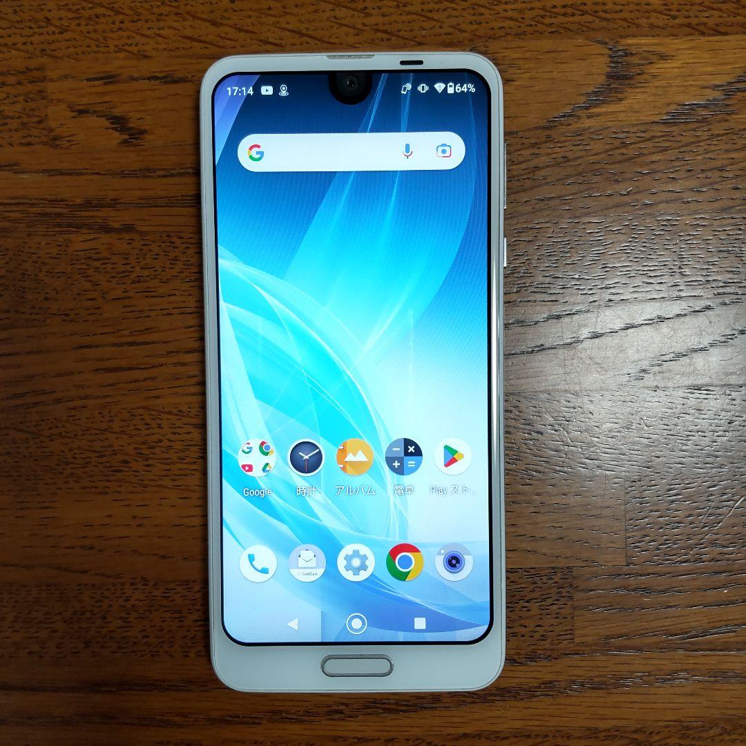 SoftBank AQUOS R2 706SH SIMロック解除済 SIMロック解除済】SoftBank AQUOS R2 706SH Platinum White|中古