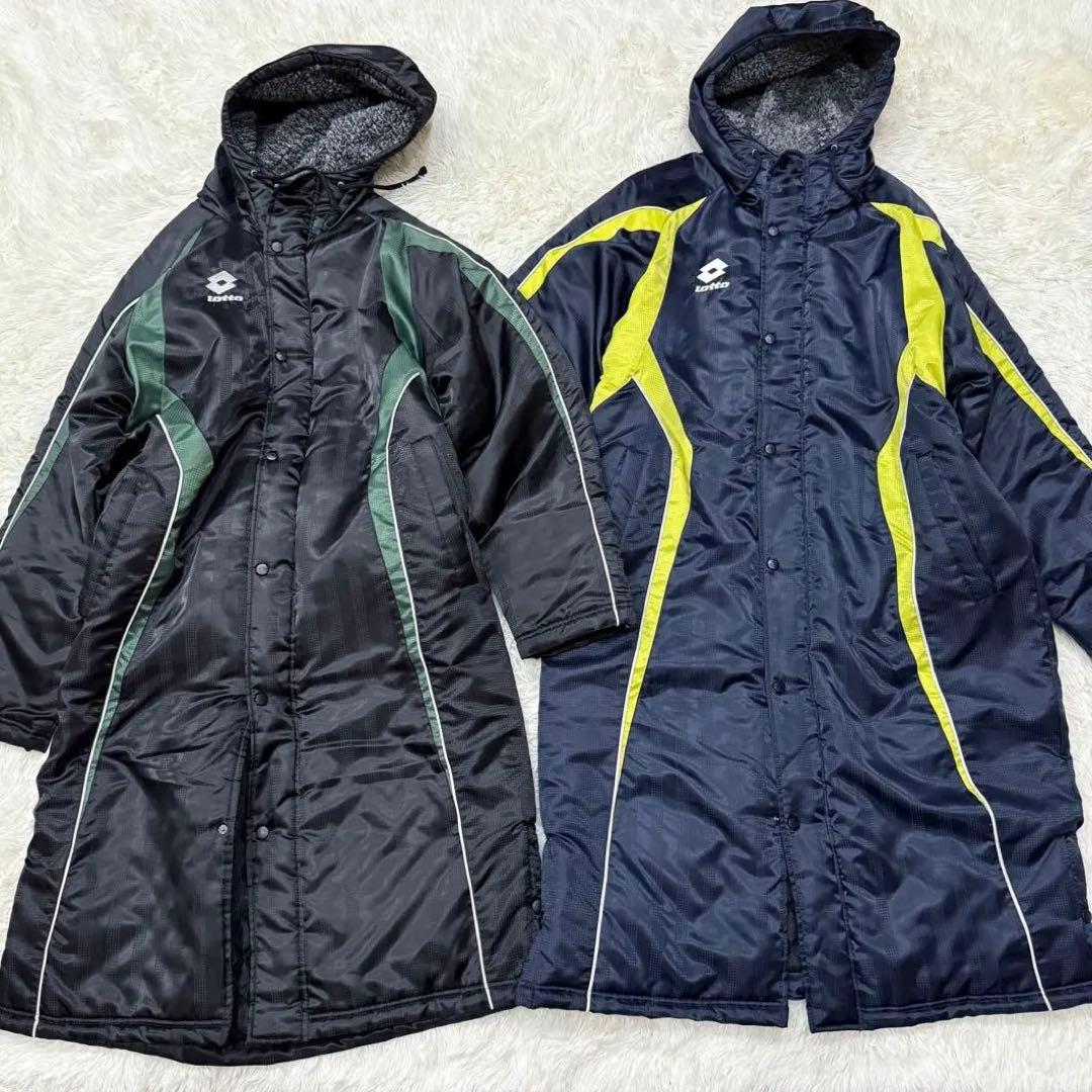 lotto ベンチコート 2個セット メンズ Lサイズ 黒 ネイビー - メルカリ