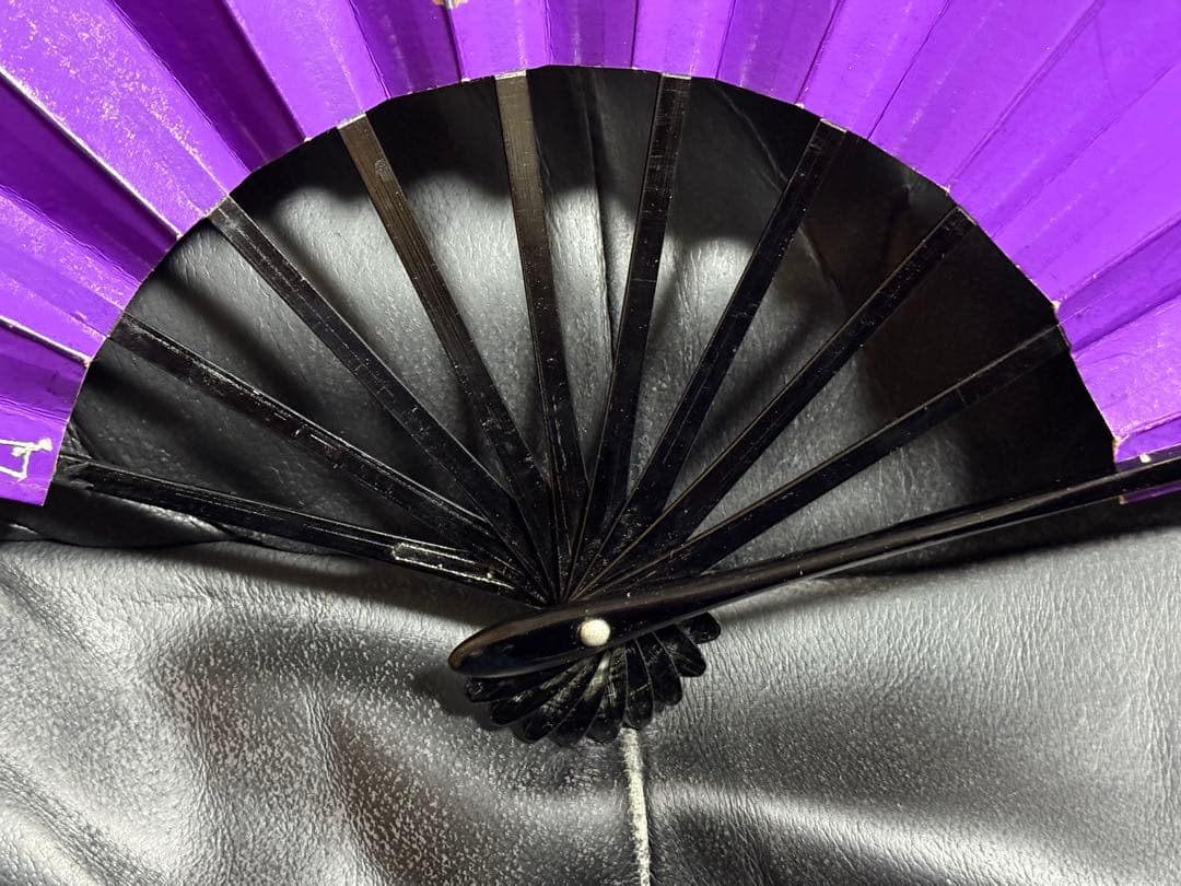 扇子　32.5cm 宮脇賣扇庵　金　月秋草花　飾り扇　飾舞扇　舞扇子　舞踊　着物