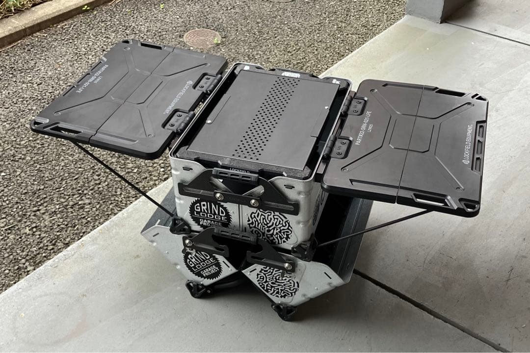 シェルコン25 フルカスタム 2個セット シェルコン25 アイアントップフレーム 天板 ブラック スノーピーク