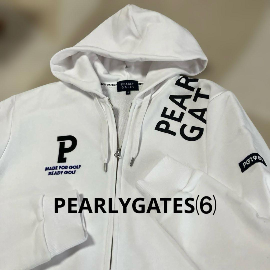 PEARLYGATES／PGロゴ コットン飛び毛フルジップ フーディ⑹ PEARLYGATES／PGロゴ コットン飛び毛フルジップ フーディ⑹ - メルカリ