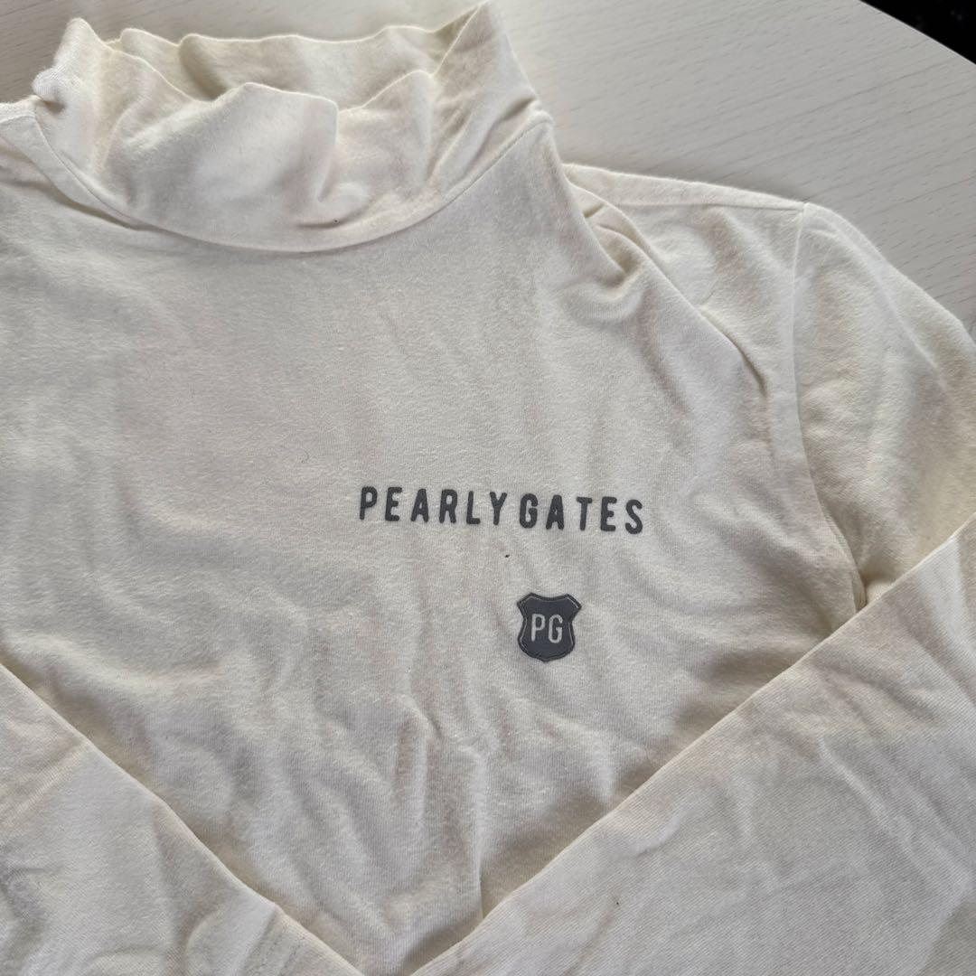 PEARLY GATES タートルネックシャツ ホワイト 七分袖 サイズ0 - メルカリ
