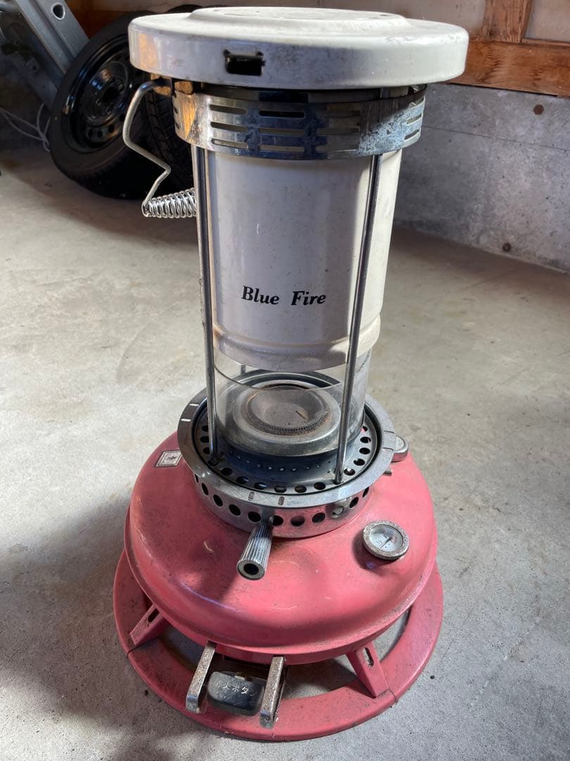 blue fire ストーブ　ビンテージ　昭和　レトロ 昭和金属工業 ブルーファイアー 昭和レトロ - BURN-UPS!