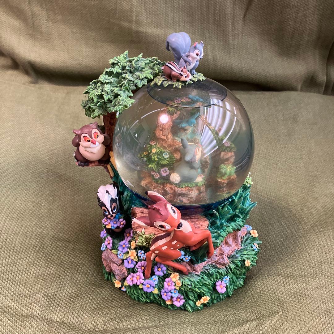 値下げ〼3 ディズニー バンビ スノードーム オルゴール ディズニー