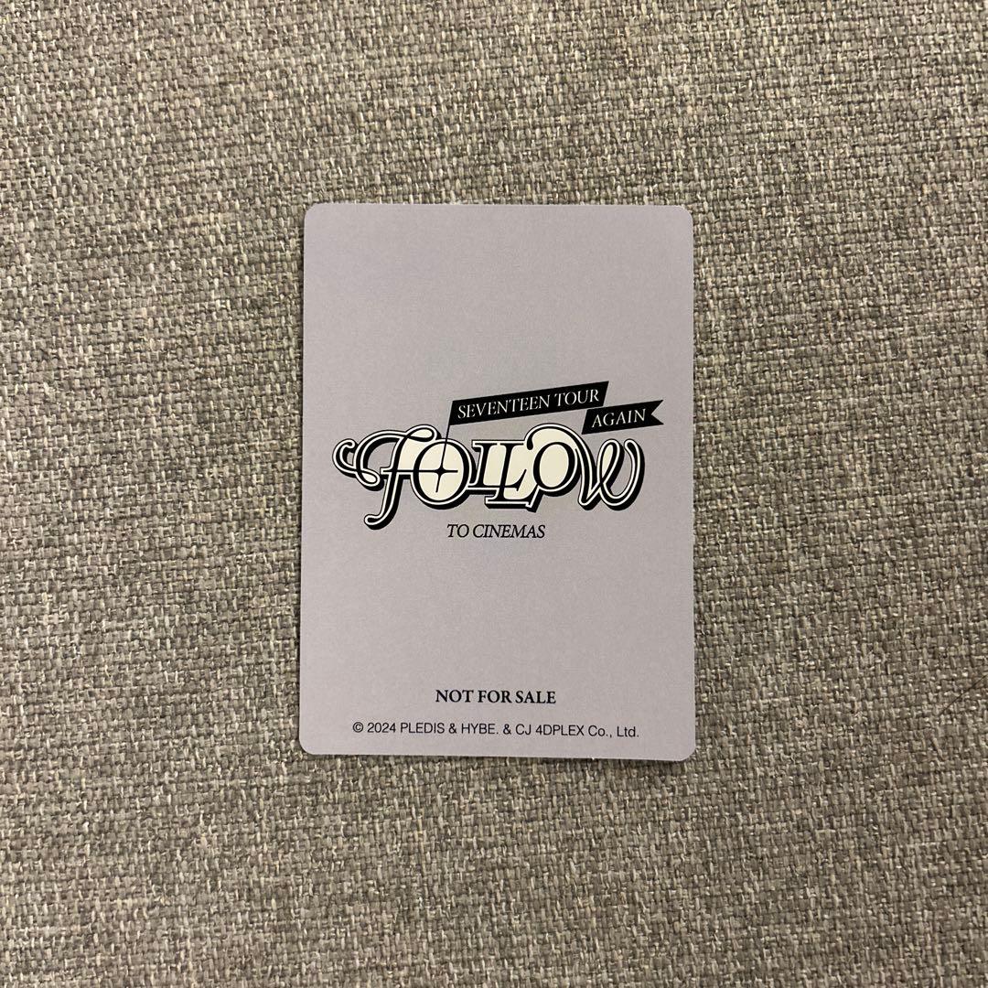 SEVENTEEN FOLLOW AGAIN ムビチケ特典 ドギョム トレカ - メルカリ