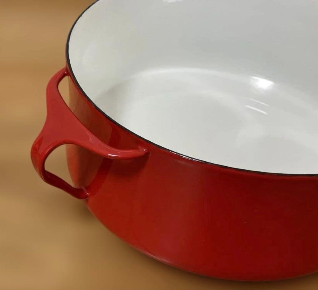 《DANSK》コペンスタイル 23cm 両手ホーロー鍋 レッド