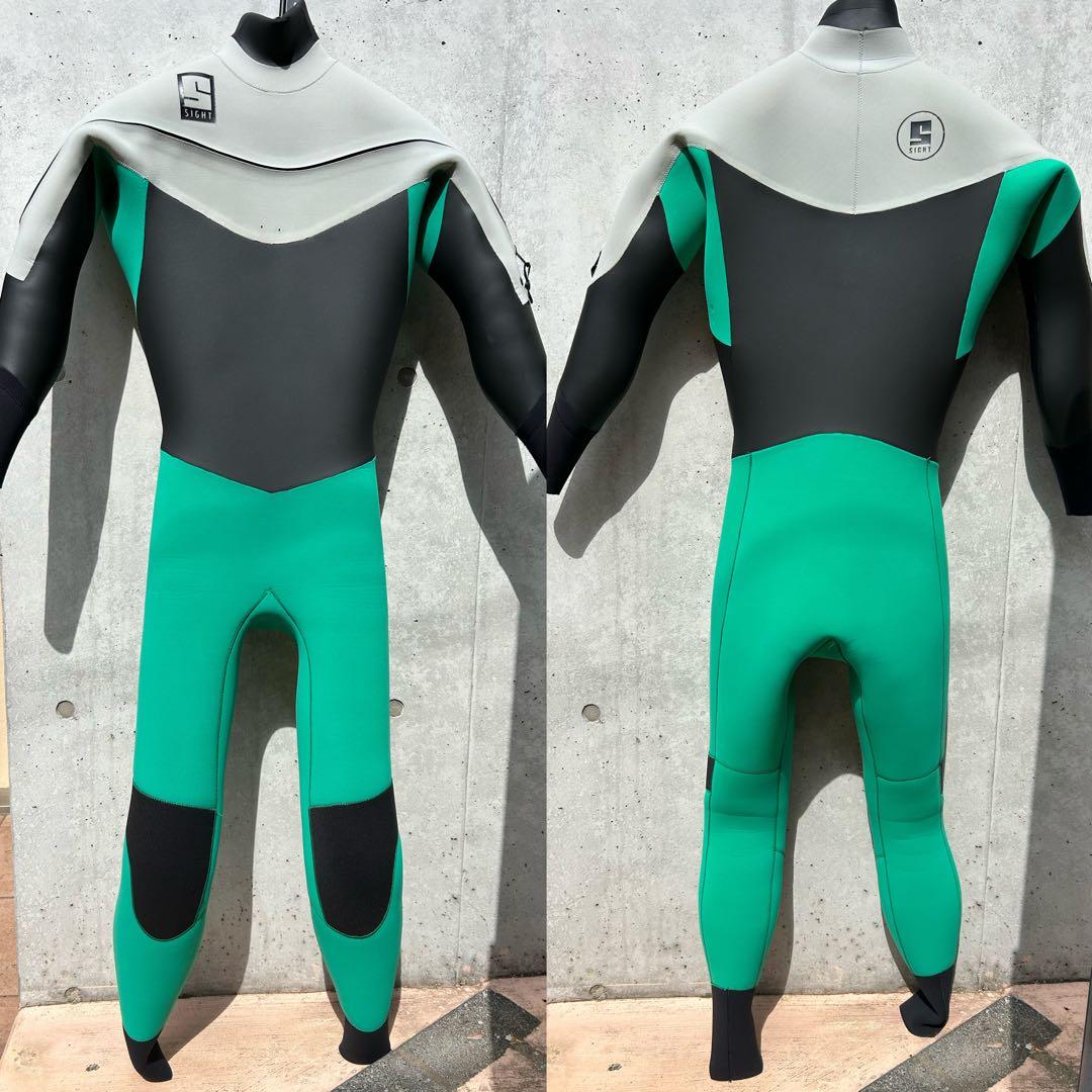 SIGHT セミドライ 5/3mm ML相当　ストレッチフロントジップフルスーツ 2025-26モデル】サイバー ウェットスーツ 5/3mm セミドライ フルスーツ