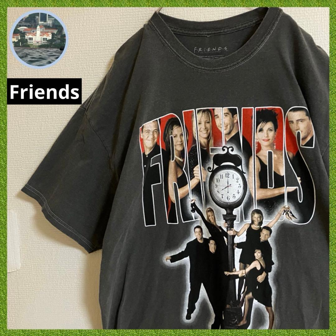 FRIENDSフレンズ海外ドラマムービーTシャツtシャツグレーフェード人物