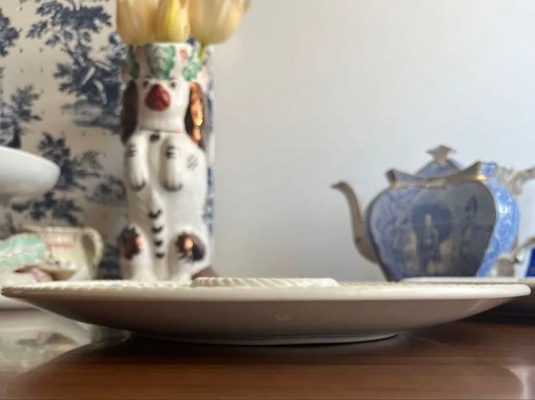 フランスアンティーク ♧ ロンシャン ♧ オイスタープレート24cm x2枚