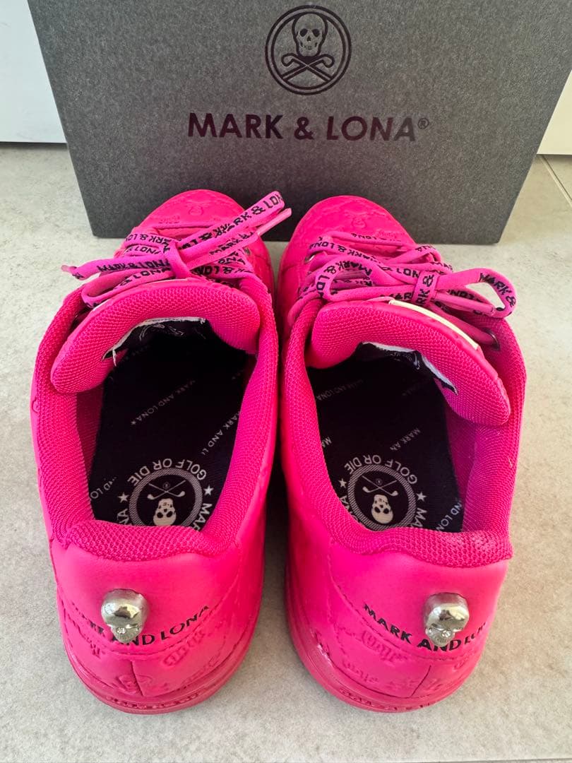 MARK＆LONA レディースゴルフシューズ 蛍光ピンク 25cm - メルカリ
