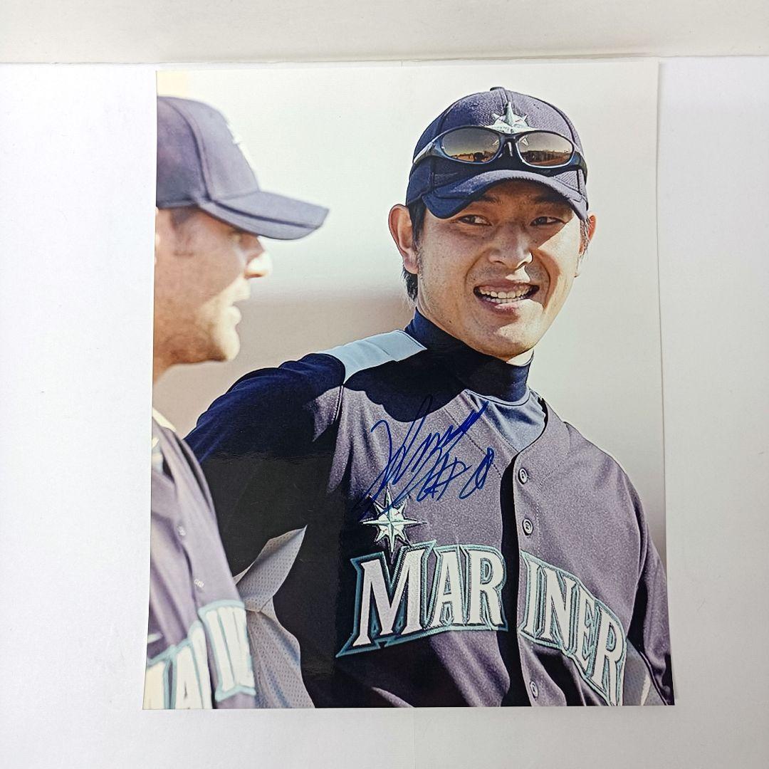 岩隈久志 シアトル・マリナーズ サインフォト 証明書付き - メルカリ