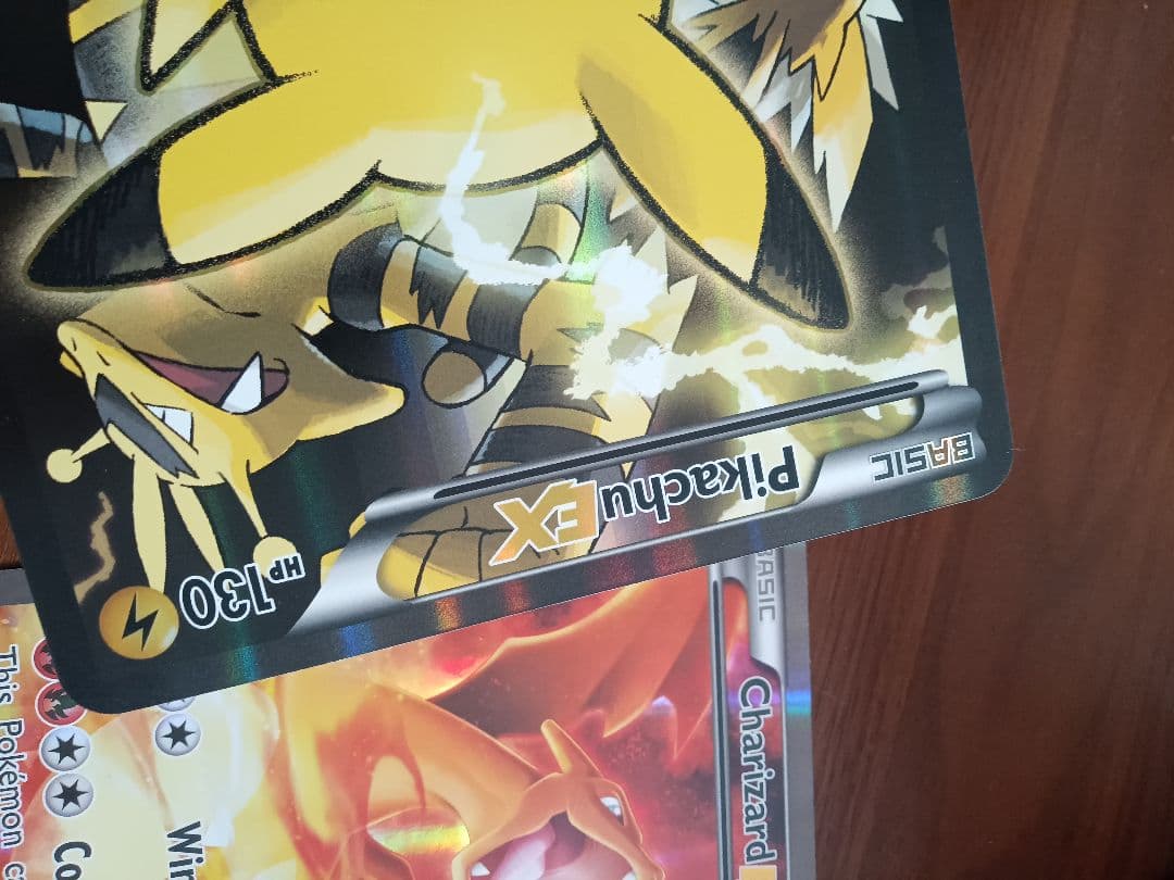 ジャンボカード ピカチュウex リザードンex 英語版各1枚 - メルカリ