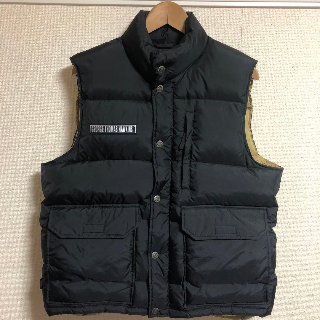 希少 90s GEORGE THOMAS HAWKINS ダウンベスト ブラック - メルカリ
