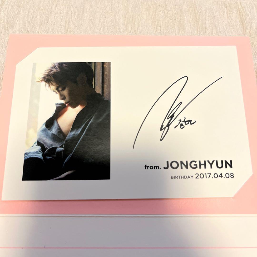 SHINee ジョンヒョン SM 誕生日 センイル カード 希少