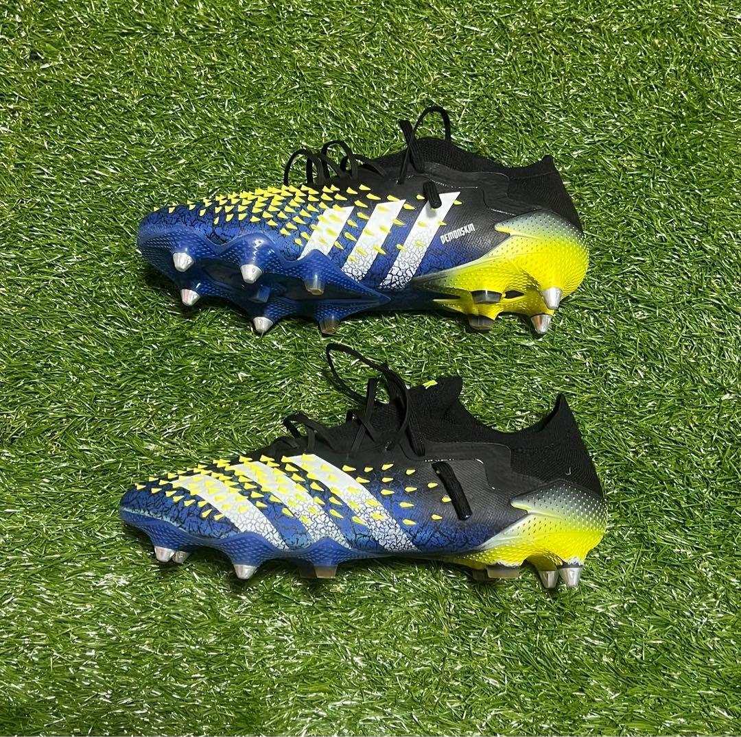 Adidas Predator サッカーシューズ 黒/青/黄 プレデター - メルカリ
