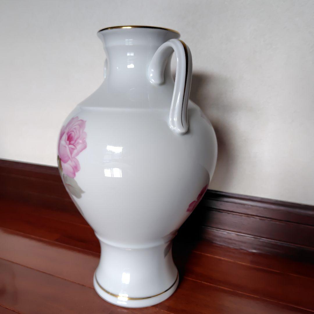 再値下げ☆【作家もの】ノリタケ 花瓶 両耳付 手描き - メルカリ