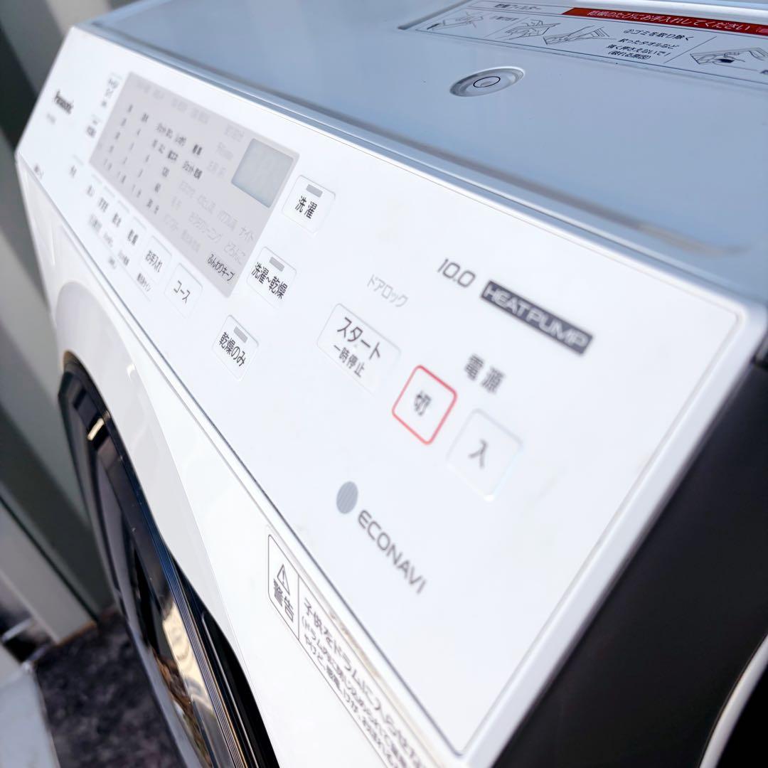 90運搬取付無料！ホワイト純正Panasonicドラム電機洗濯乾燥機！完動超美