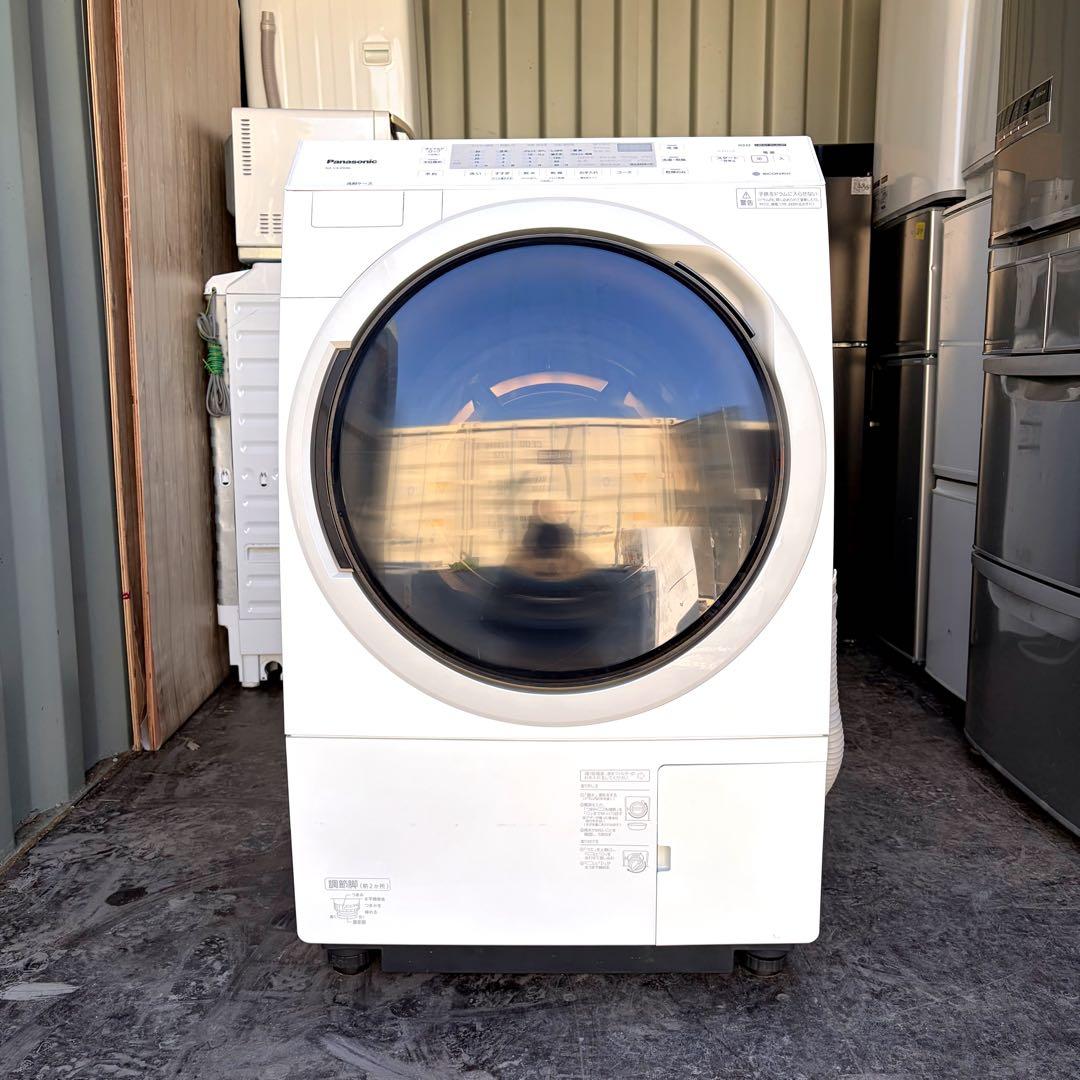 90運搬取付無料！ホワイト純正Panasonicドラム電機洗濯乾燥機！完動超美