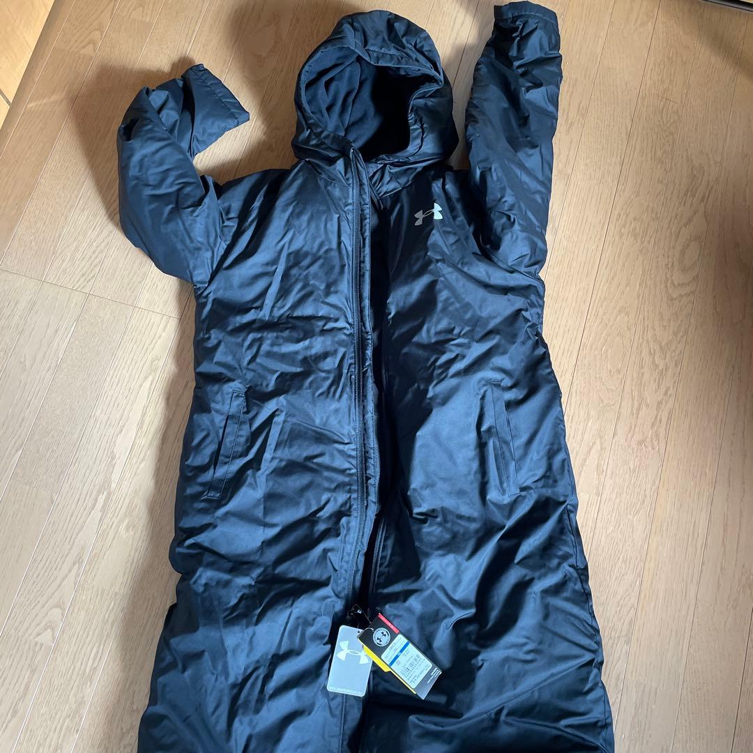 Under Armour ボーイズトレーニングベンチコート YXL ブラック アンダーアーマー公式】 UAインサレーテッド ロングコート